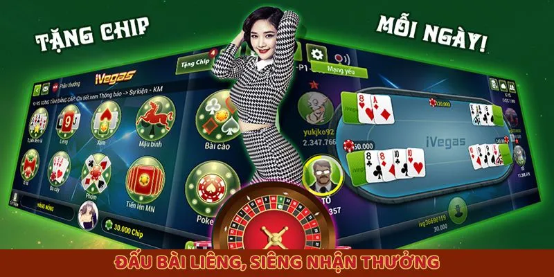 Đấu bài liêng, siêng nhận thưởng Đấu bài liêng, siêng nhận thưởng